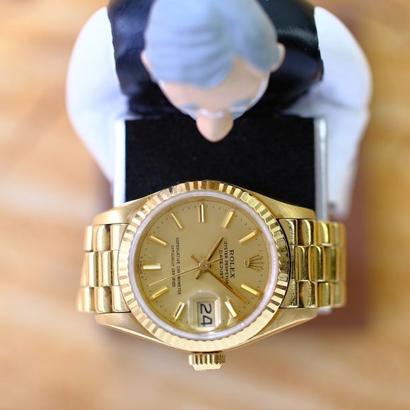 Rolex Datejust 18K Gold Presidential 26mm Watch - Picture 3 of 6